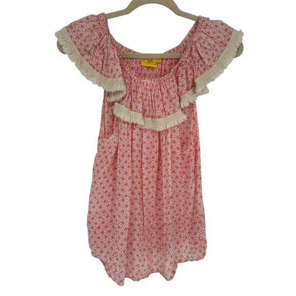 Roberta Roller Rabbit Pink Sleeveless Blouse Daisy Print Bohemian Summer S - Picture 1 of 8